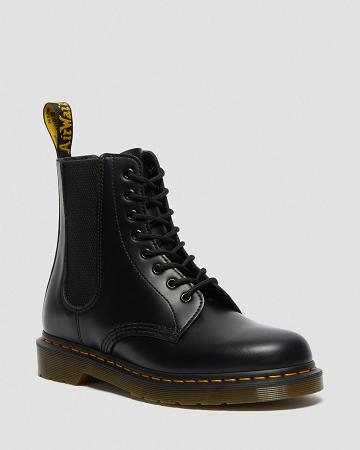 Botas con Cordones Dr Martens 1460 Harper Smooth Cuero Hombre Negros | MX 293YXF